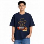 Unisex Oversized Orange Neon Inquilab Zindabad Bhagat Singh Tshirt