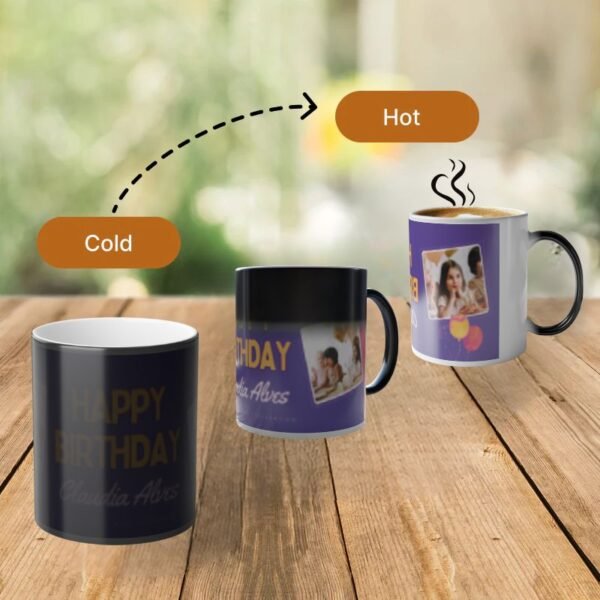Birthday Magic Mug - 1 – Personalized Photo Reveal Coffee Mug Gift
