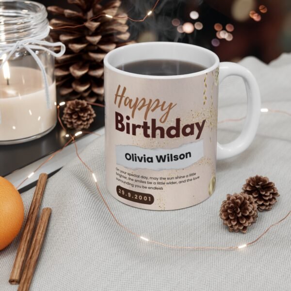 BIRTHDAY MUG - 10 | Happy Birthday Gift | 11oz Ceramic Coffee Cup | Birthday Present