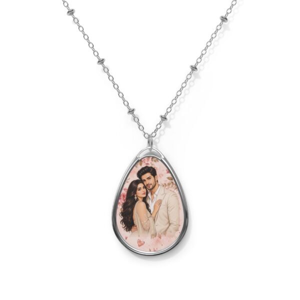 8th Anniversary Gift for Her | Personalized Pendant Necklace | Romantic Present for Wife