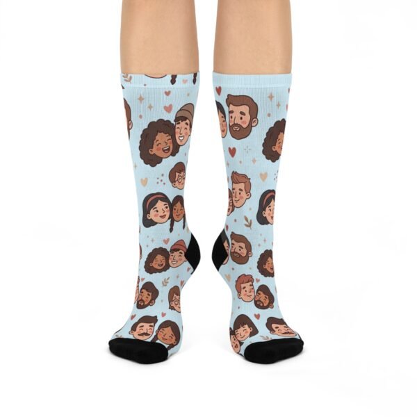 14th Anniversary Gift for Him Cushioned Crew Socks, 14 Yr Wedding Milestone Present, Husband Gift